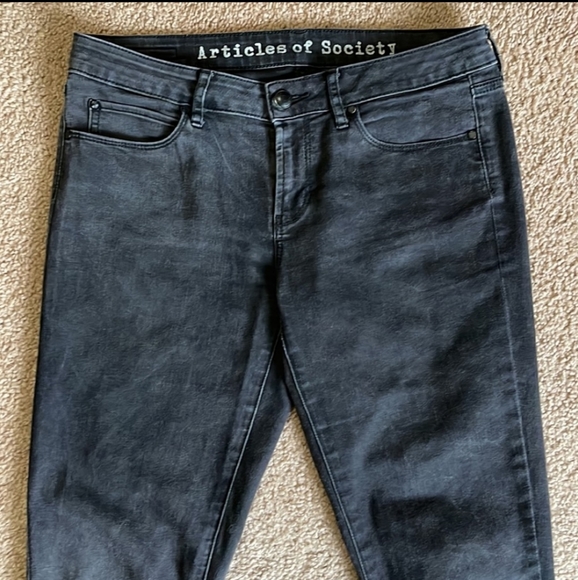 Articles of society ankle zip, Mya jean, black wash, size 28 - Picture 7 of 10